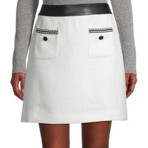 KARL LAGERFELD PARIS Pocket Tweed Mini Skirt | Size 2‎